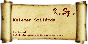 Kelemen Szilárda névjegykártya